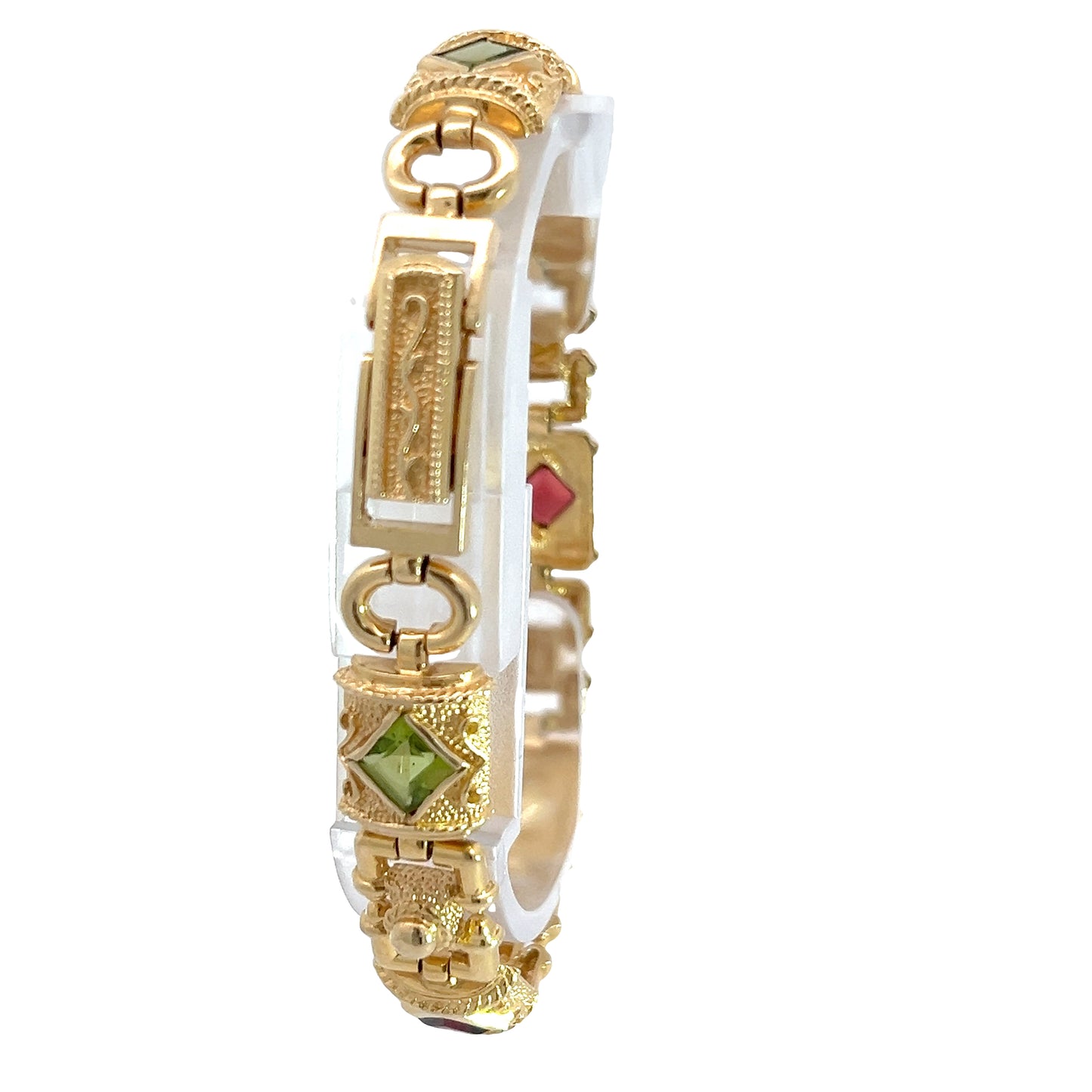 14K Gemstone Bracelet