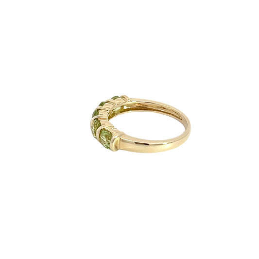 14K Peridot Stackable Ring