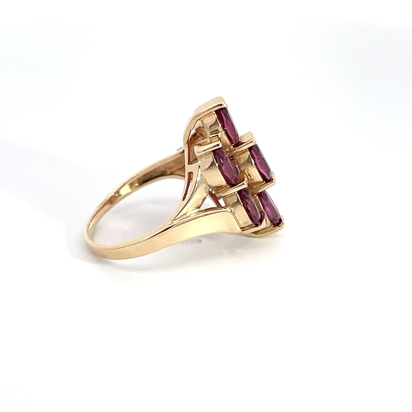 14K Rhodolite Garnet Ring