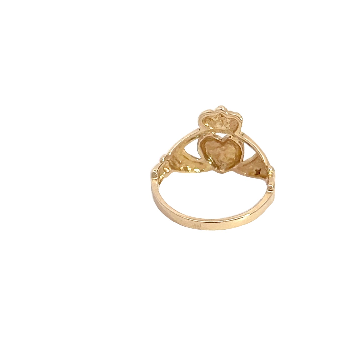 14K Yellow Gold Claddagh Ring