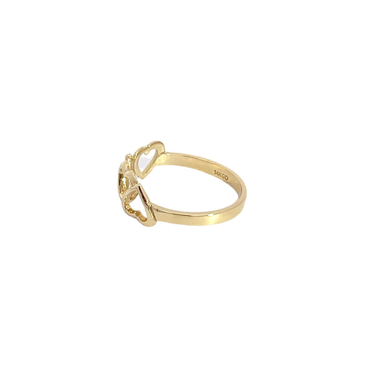14K Heart Ring