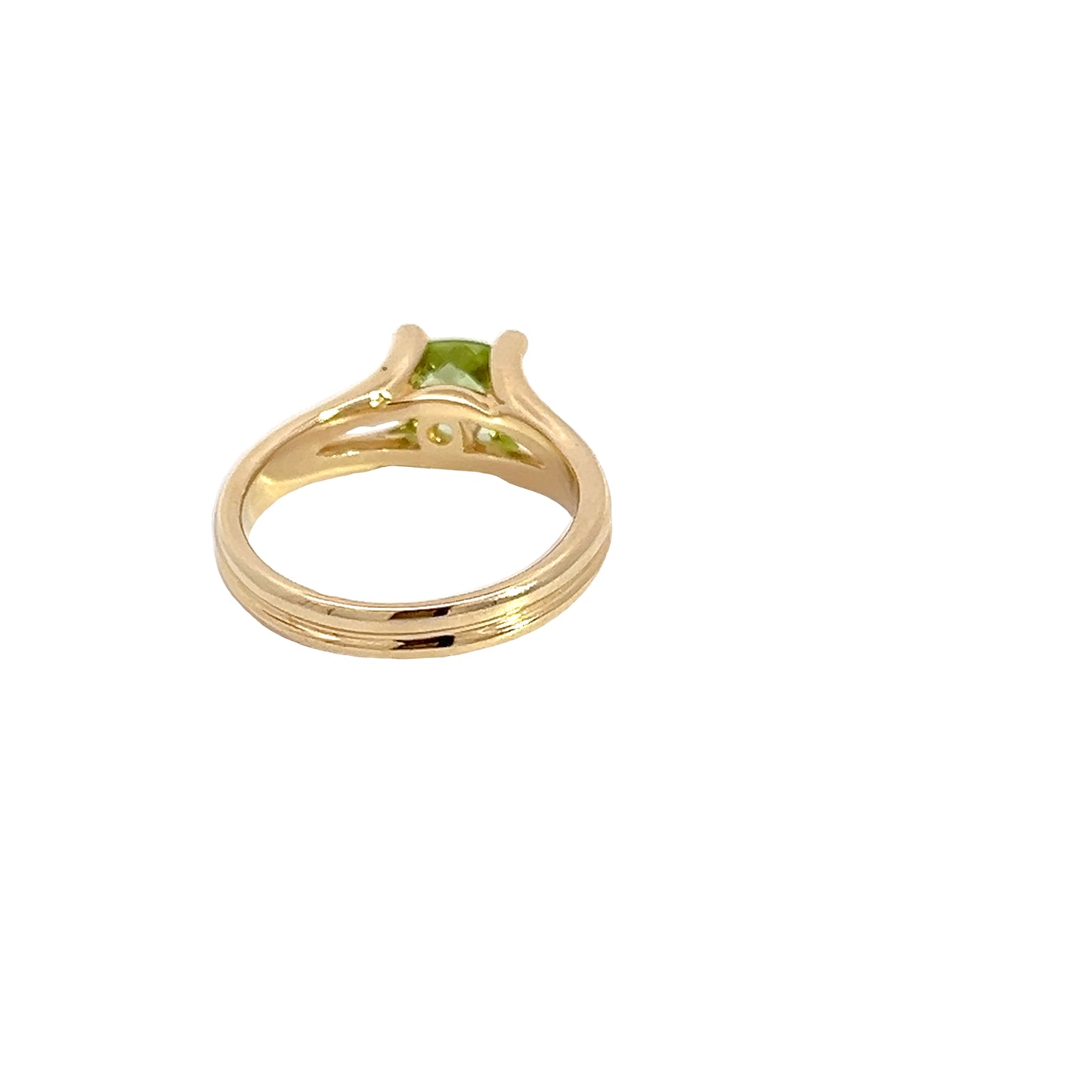 14K Yellow Gold Peridot Ring