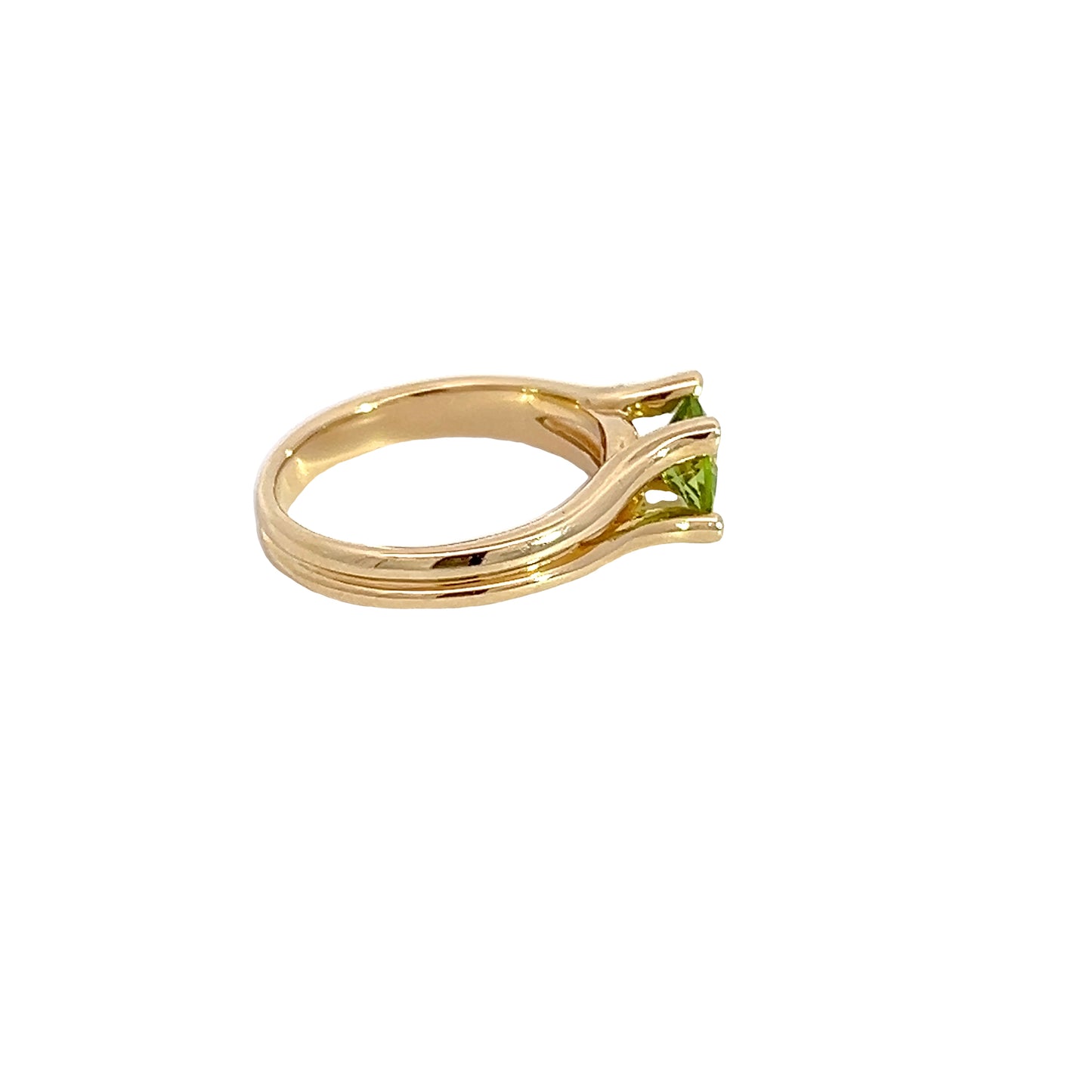 14K Yellow Gold Peridot Ring