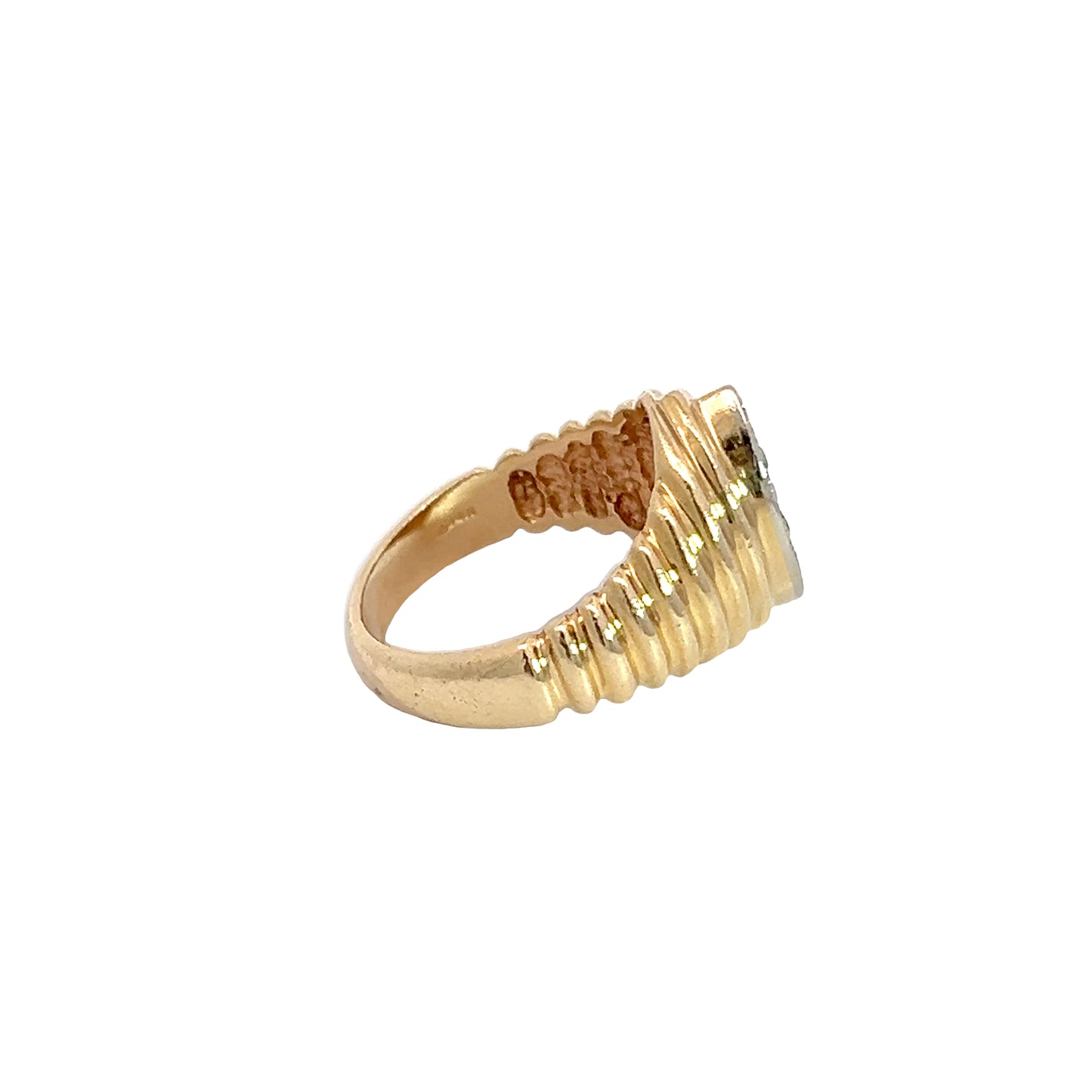 14K Yellow Gold & Diamond Ring