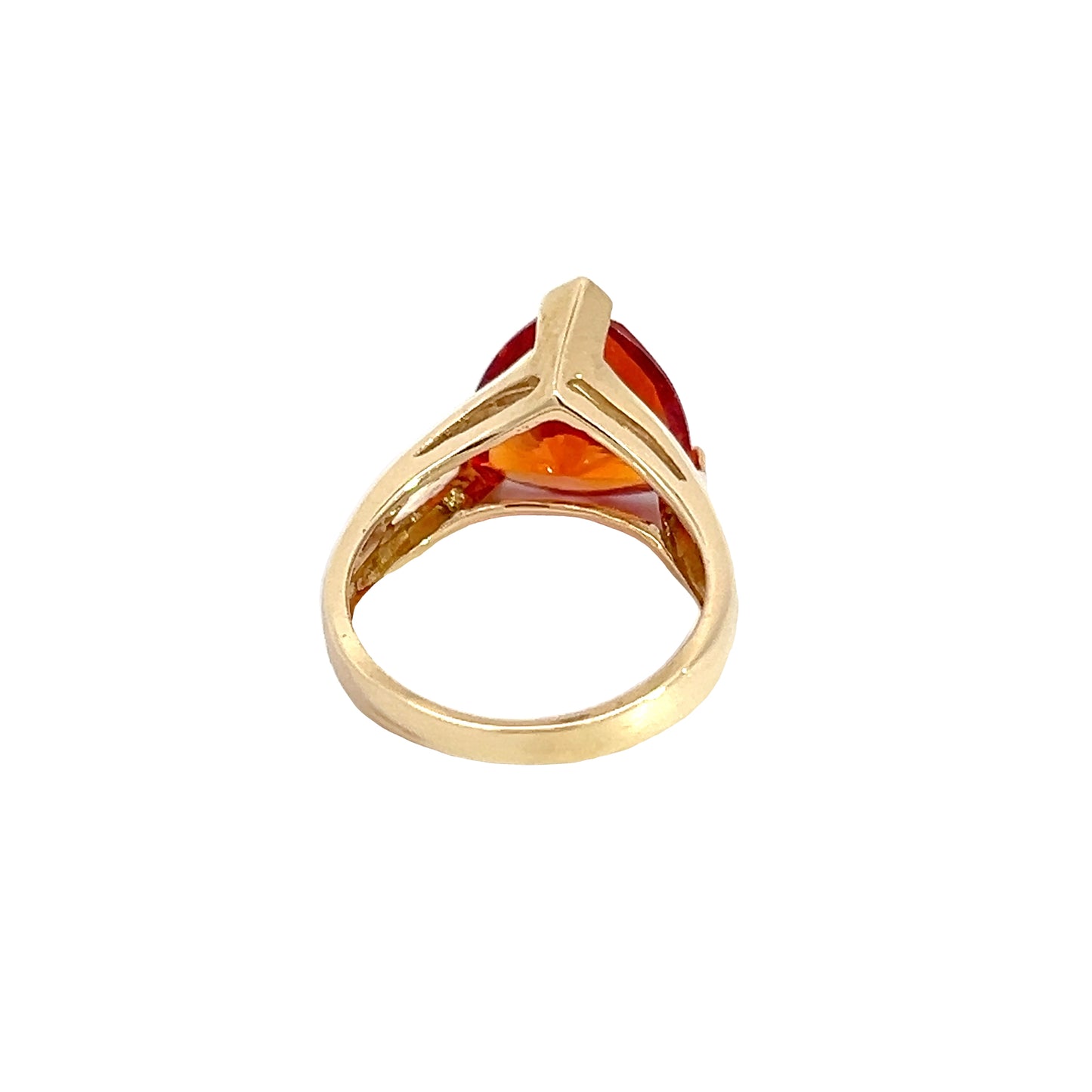 Orange Sapphire Ring