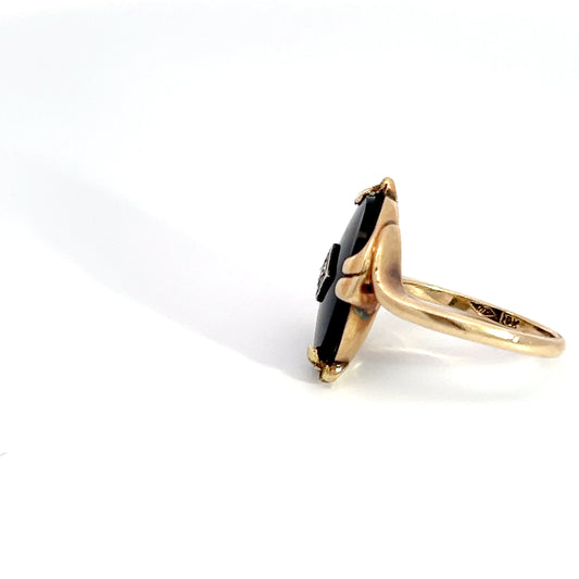 Vintage Black Onyx Ring