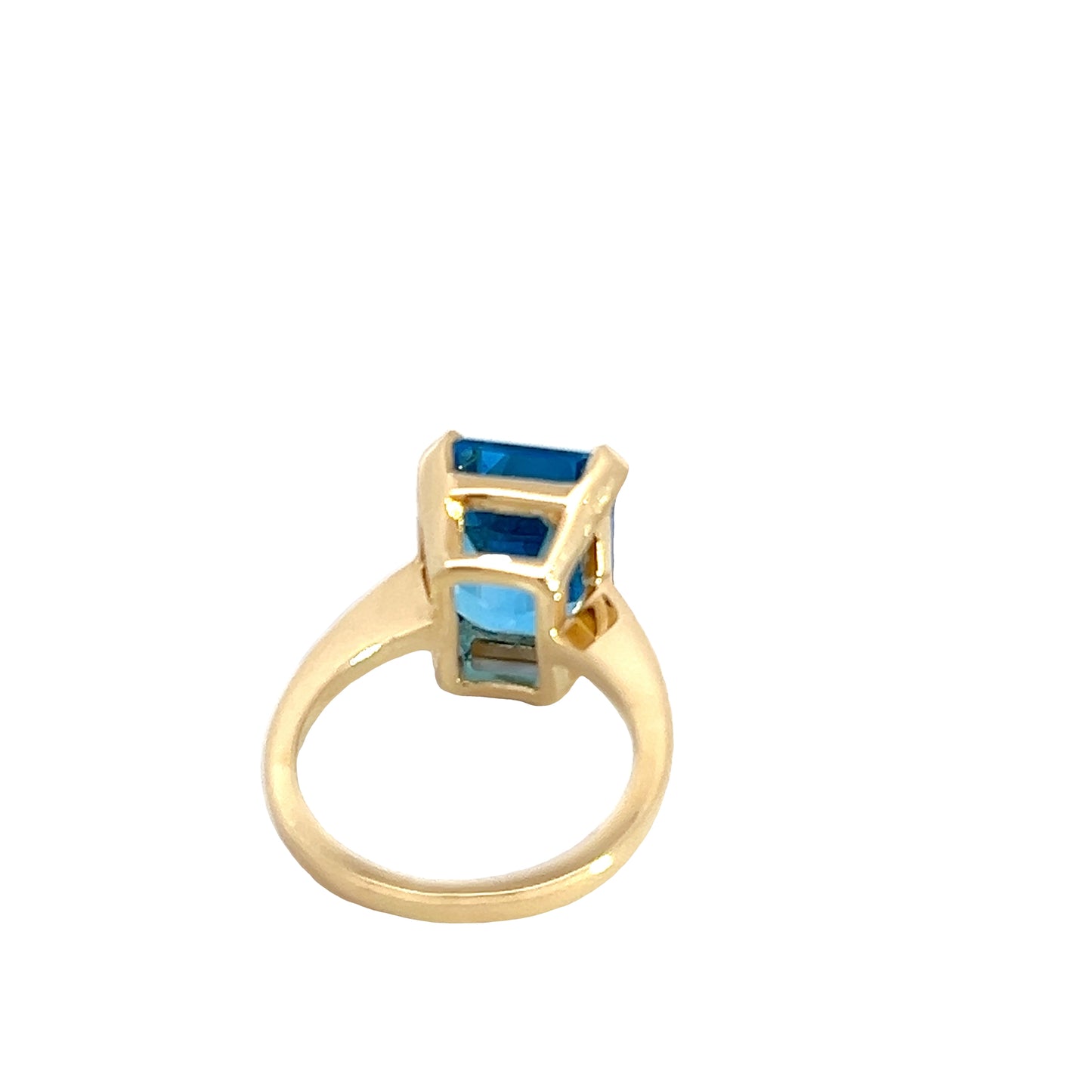 14K Blue Topaz Ring