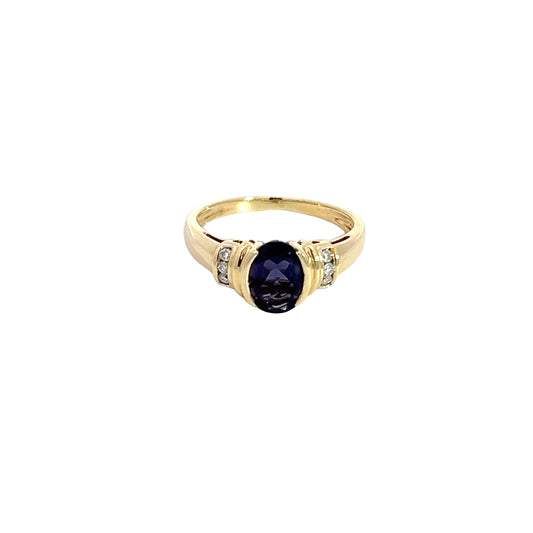 14K Iolite Ring