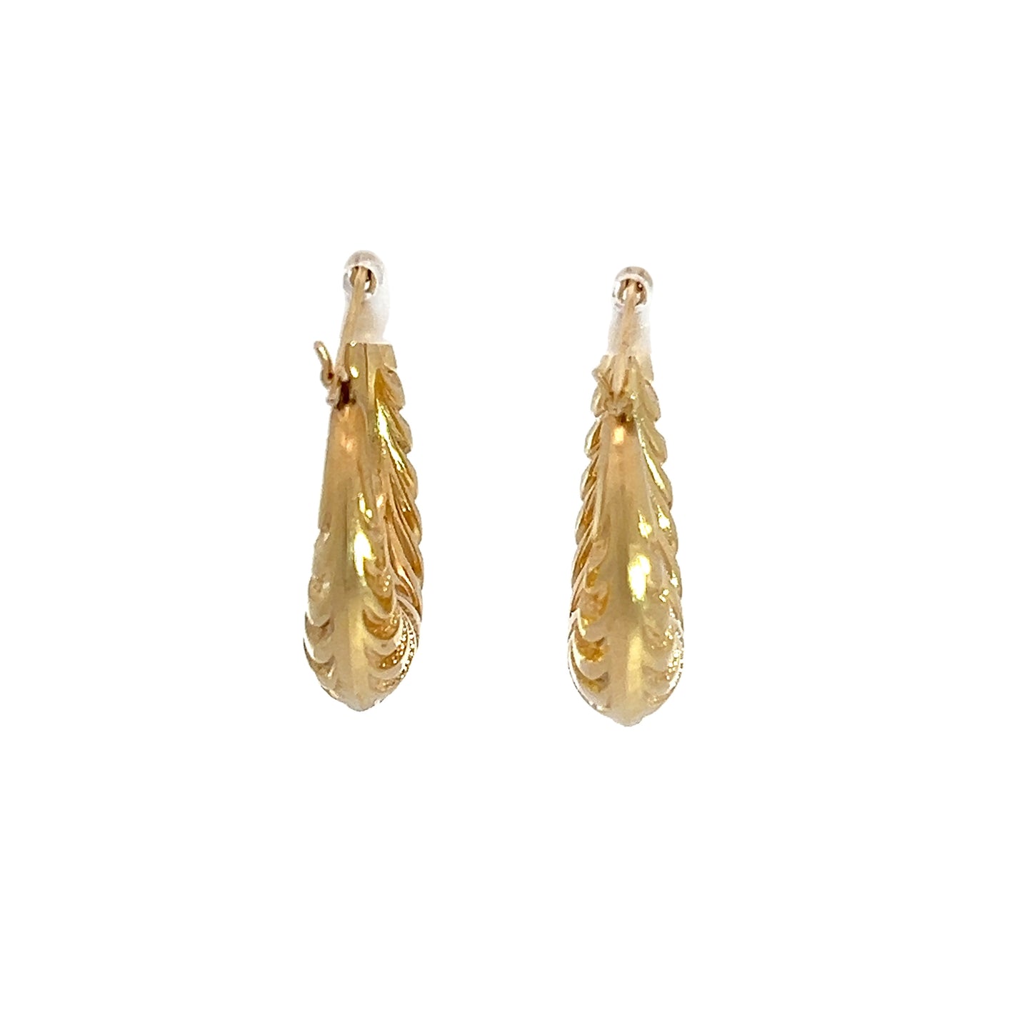 14K Yellow Gold Hoops