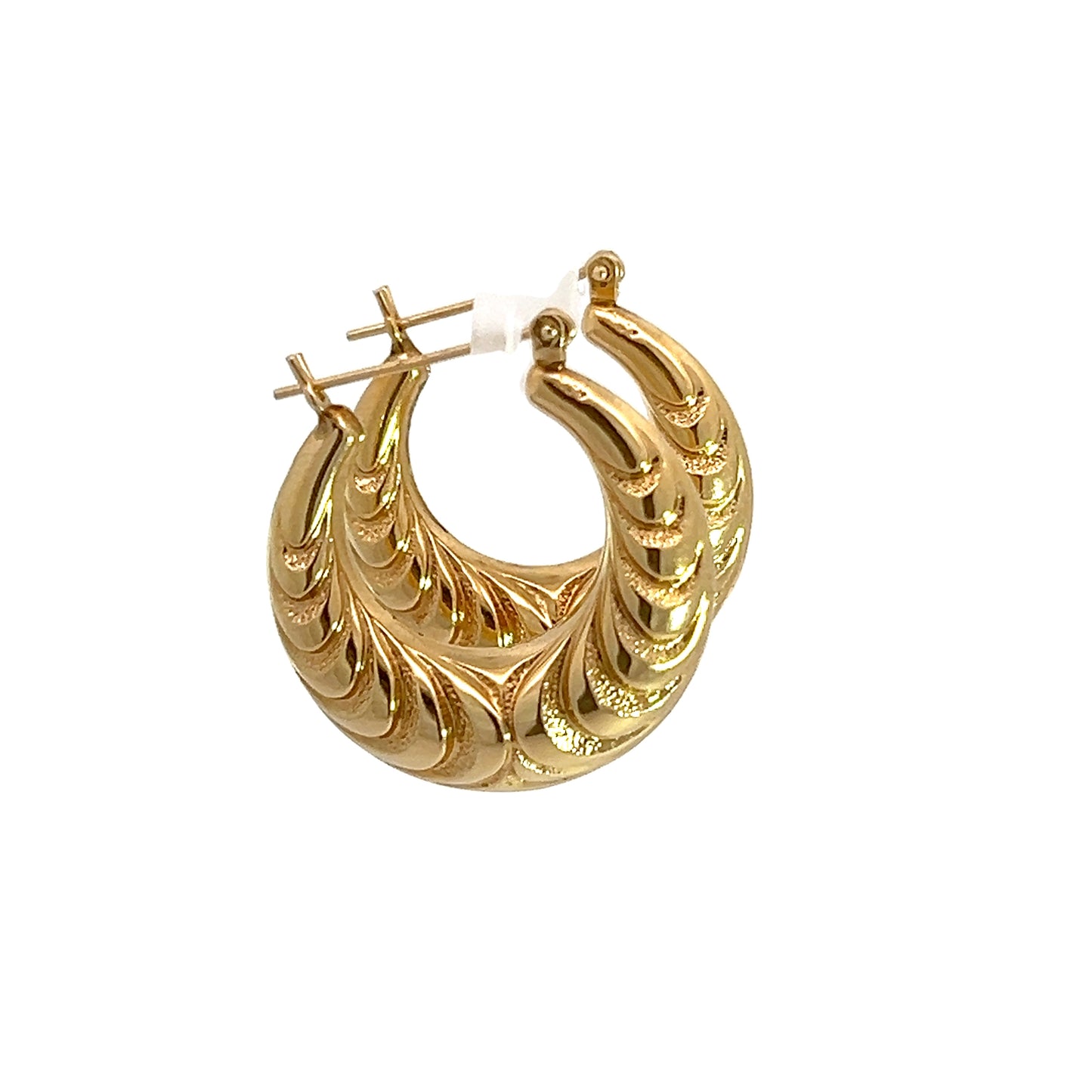 14K Yellow Gold Hoops