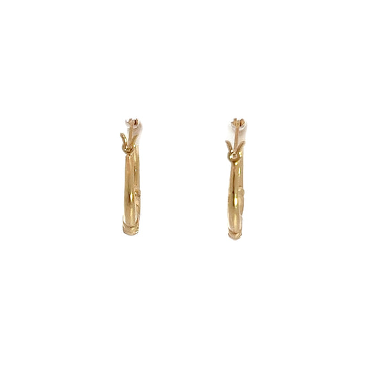 14K Yellow Gold Hoops
