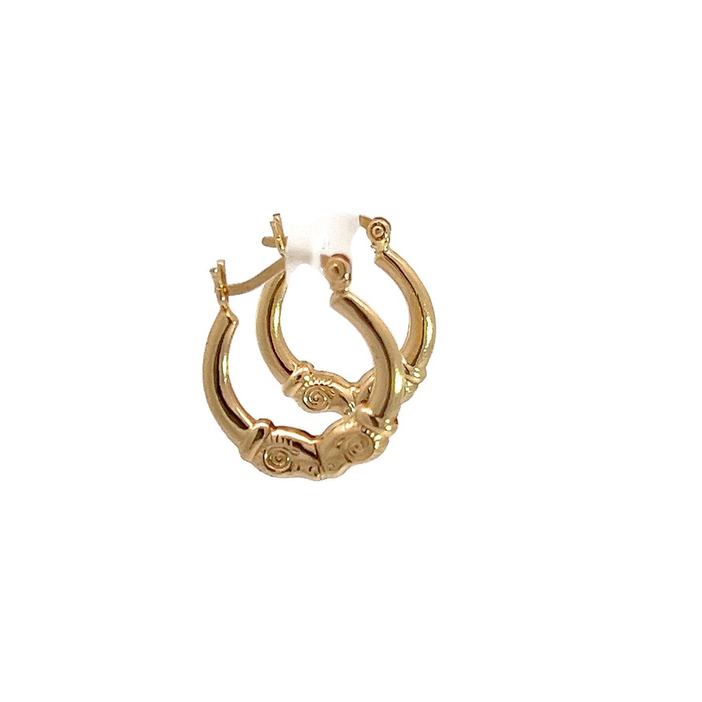 14K Yellow Gold Hoops