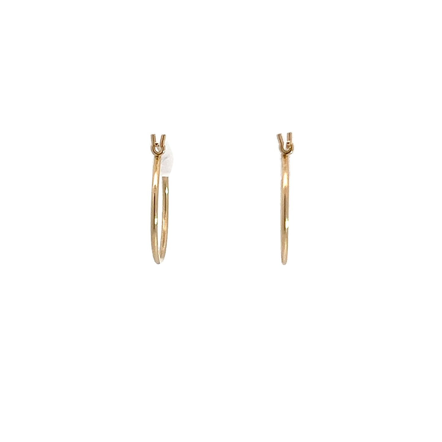 14K Yellow Gold Hoops