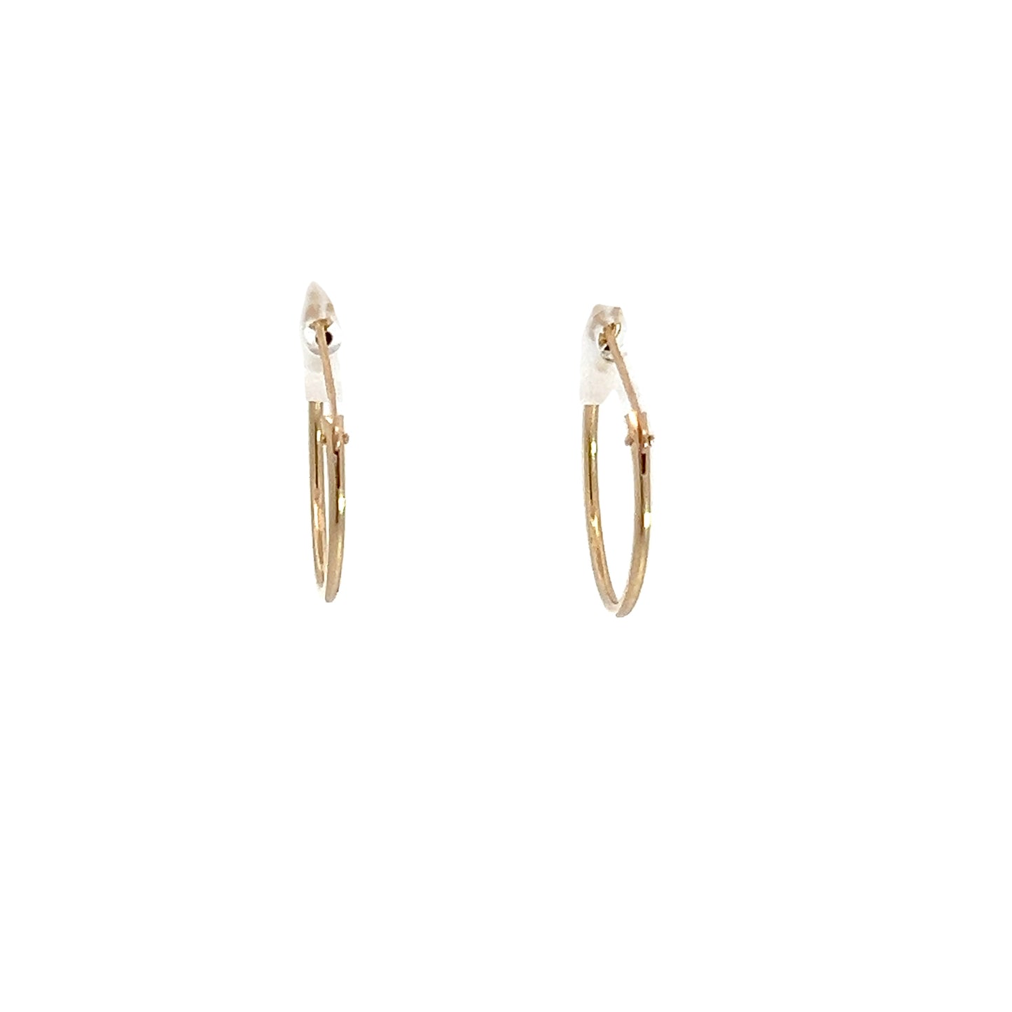 14K Yellow Gold Hoops