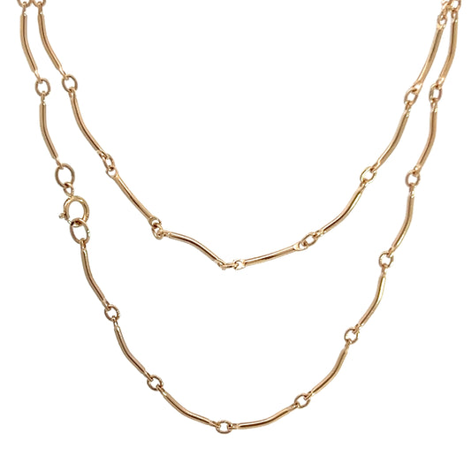 14K Fancy Link Chain