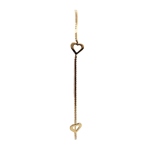 18K Heart Bracelet