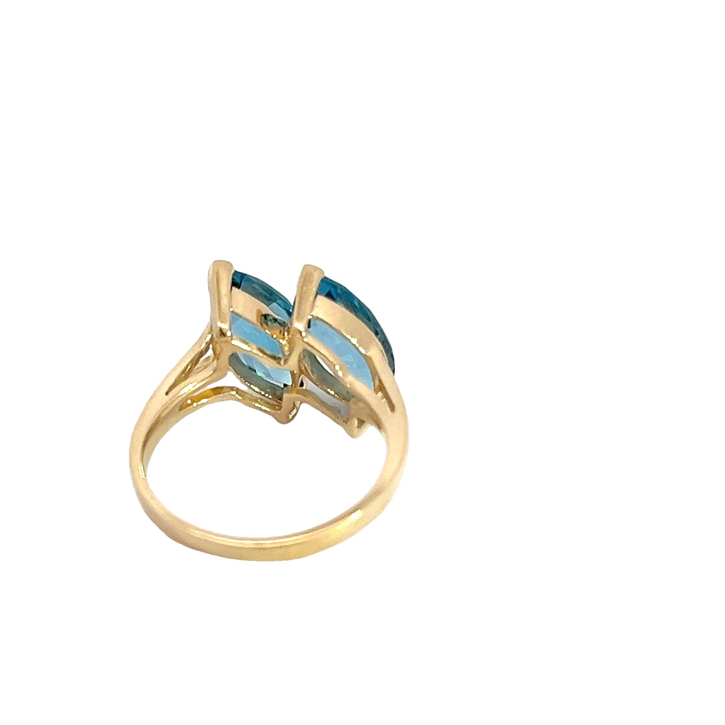 14K Blue Topaz Ring