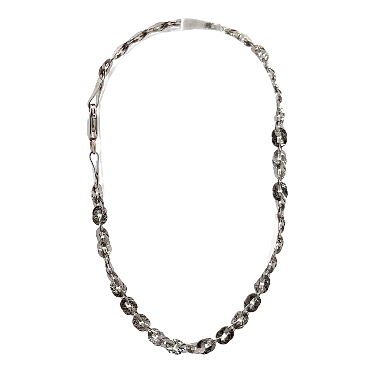14K White Gold Bracelet