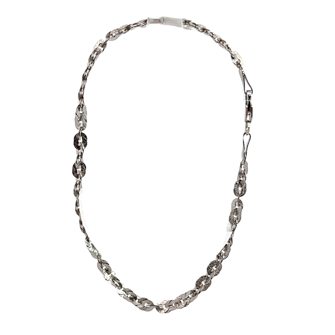 14K White Gold Bracelet