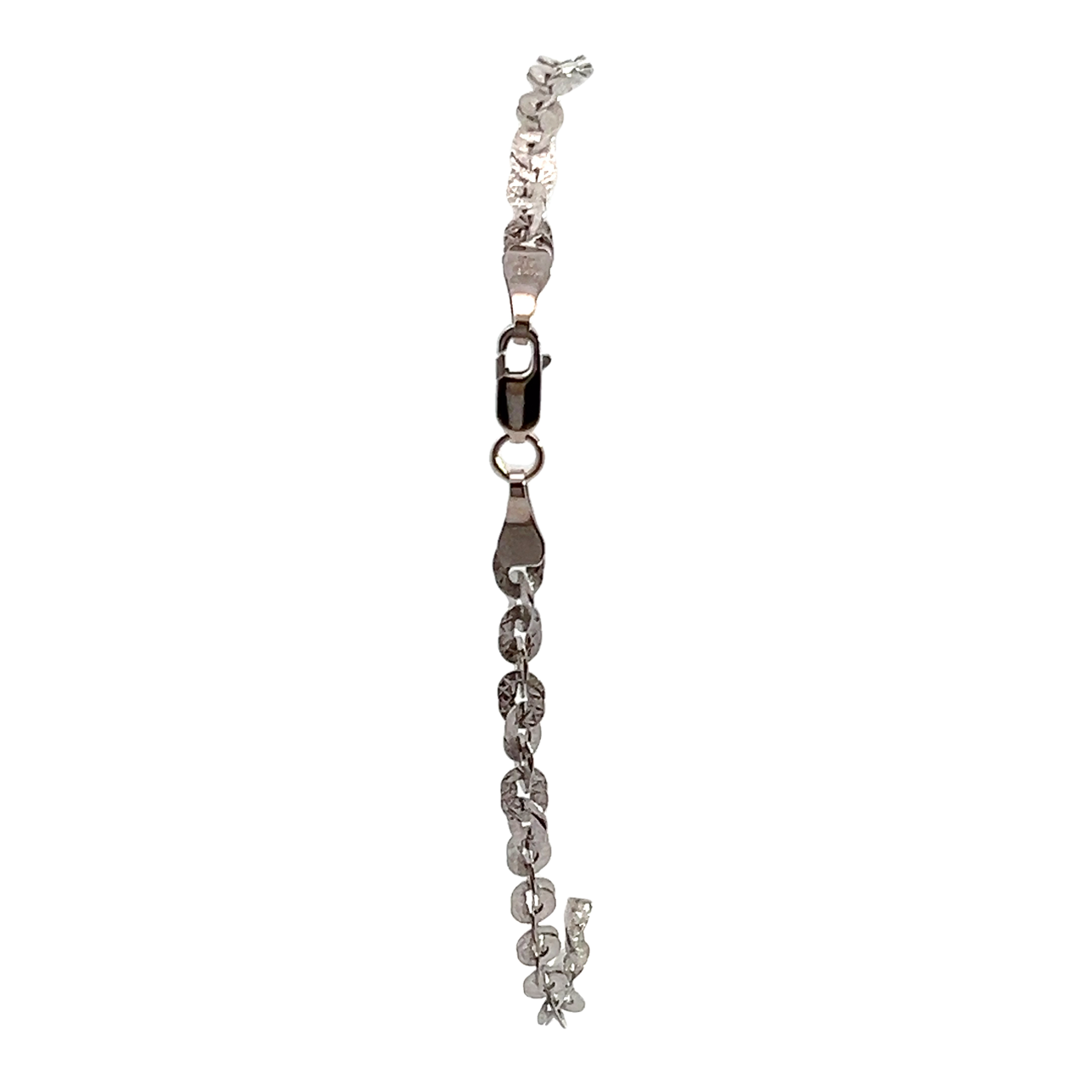 14K White Gold Bracelet