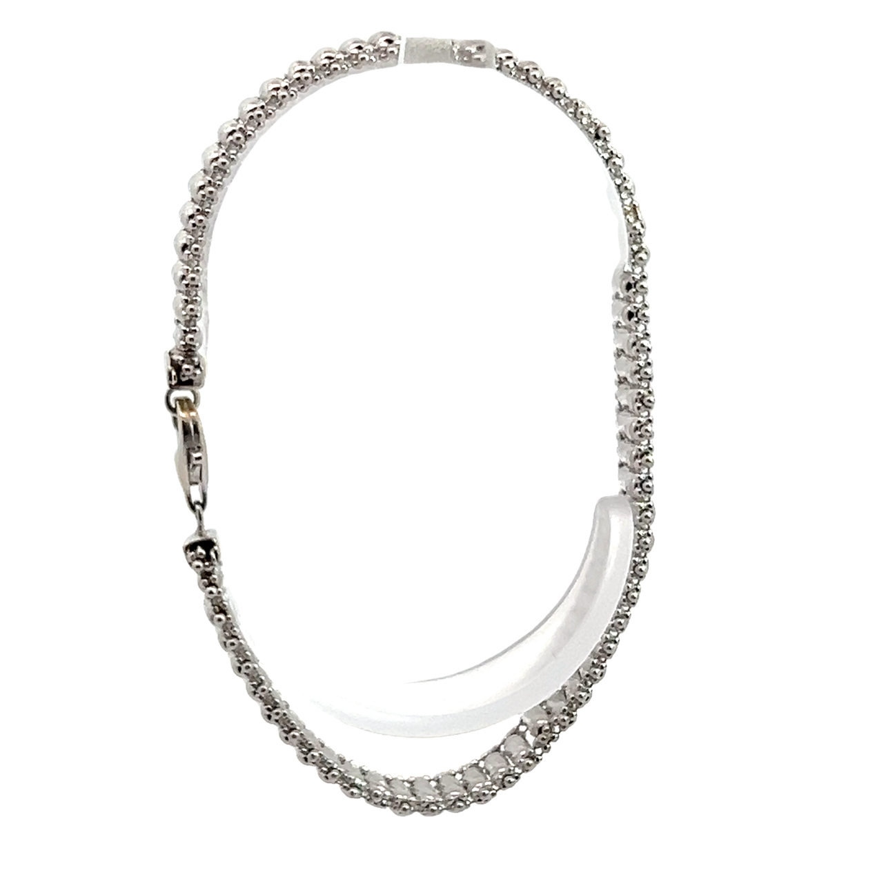 14K White Gold Bracelet