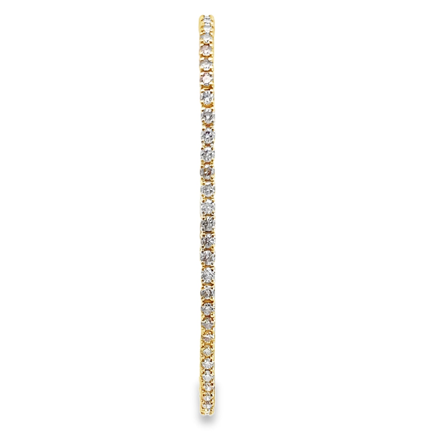 14K Yellow Gold 3.50CTTW Diamond Tennis Bracelet