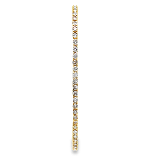 14K Yellow Gold 3.50CTTW Diamond Tennis Bracelet
