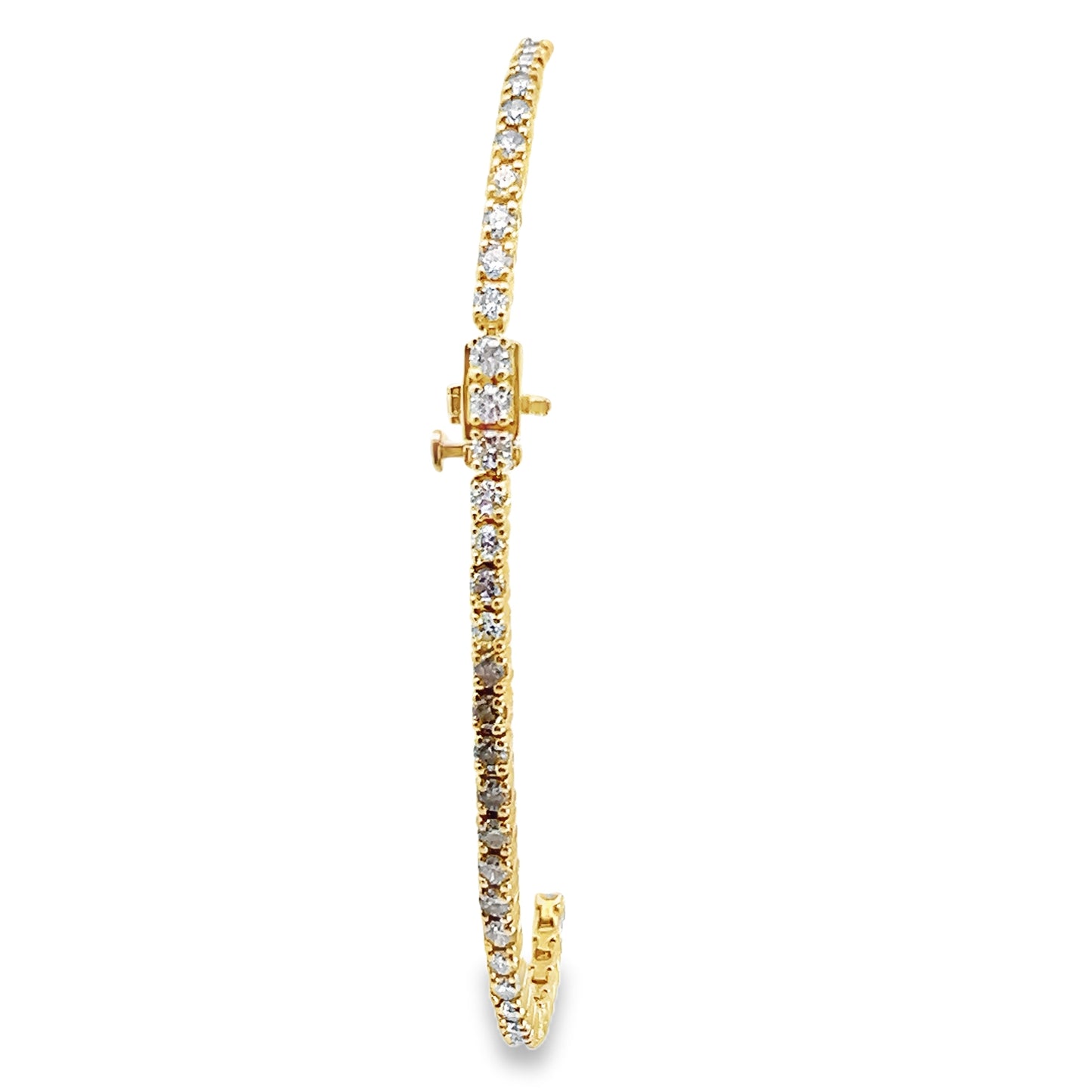14K Yellow Gold 3.50CTTW Diamond Tennis Bracelet