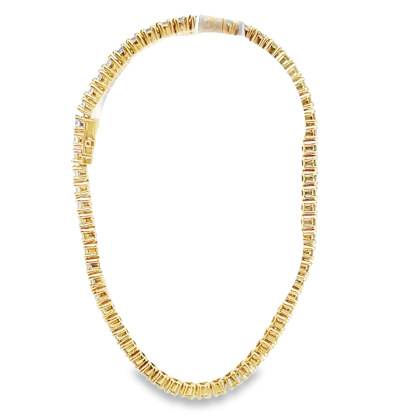 14K Yellow Gold 3.50CTTW Diamond Tennis Bracelet