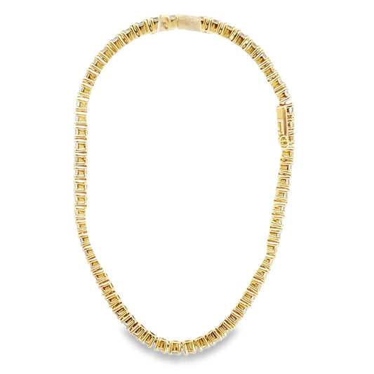 14K Yellow Gold 3.50CTTW Diamond Tennis Bracelet