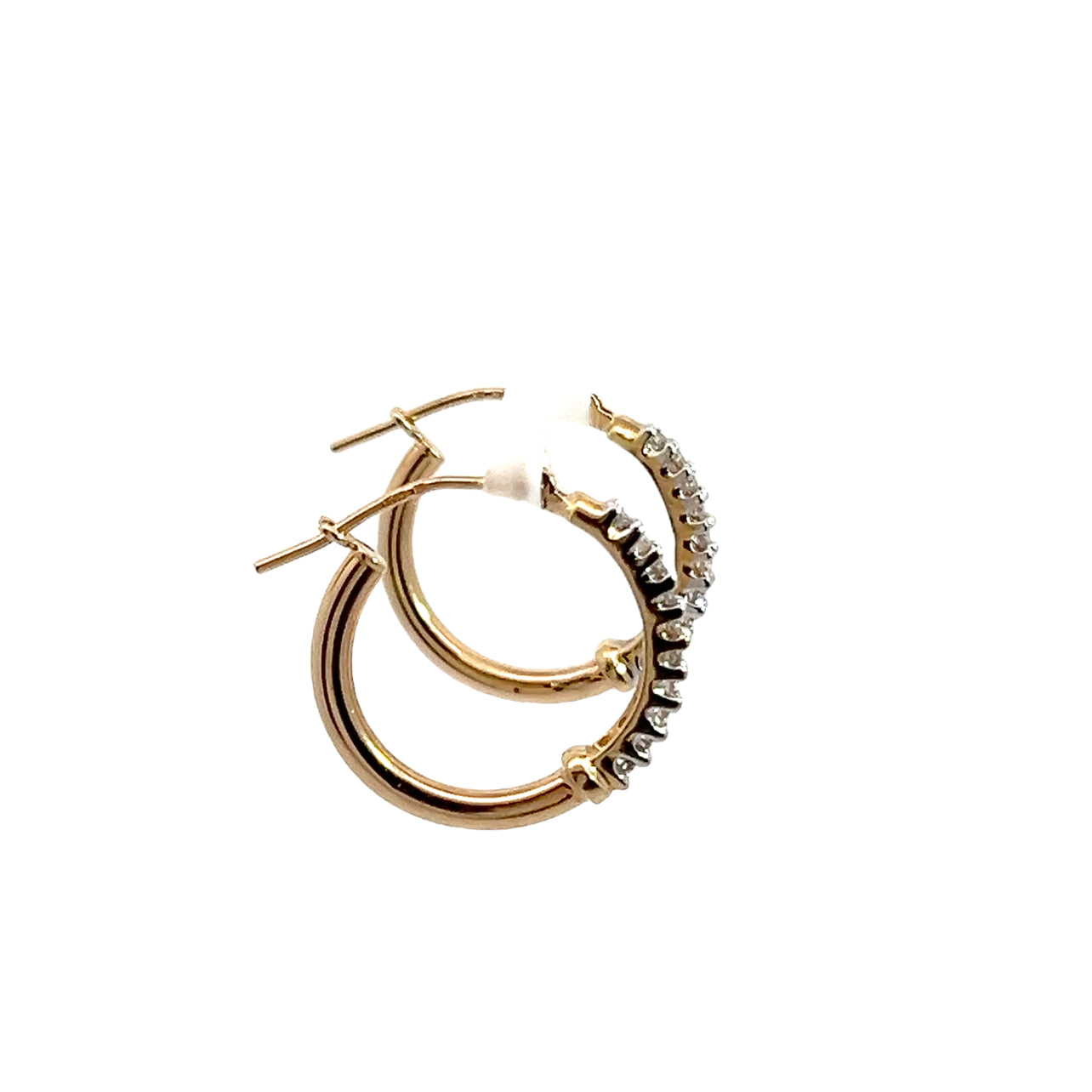 Diamond Hoop Earrings