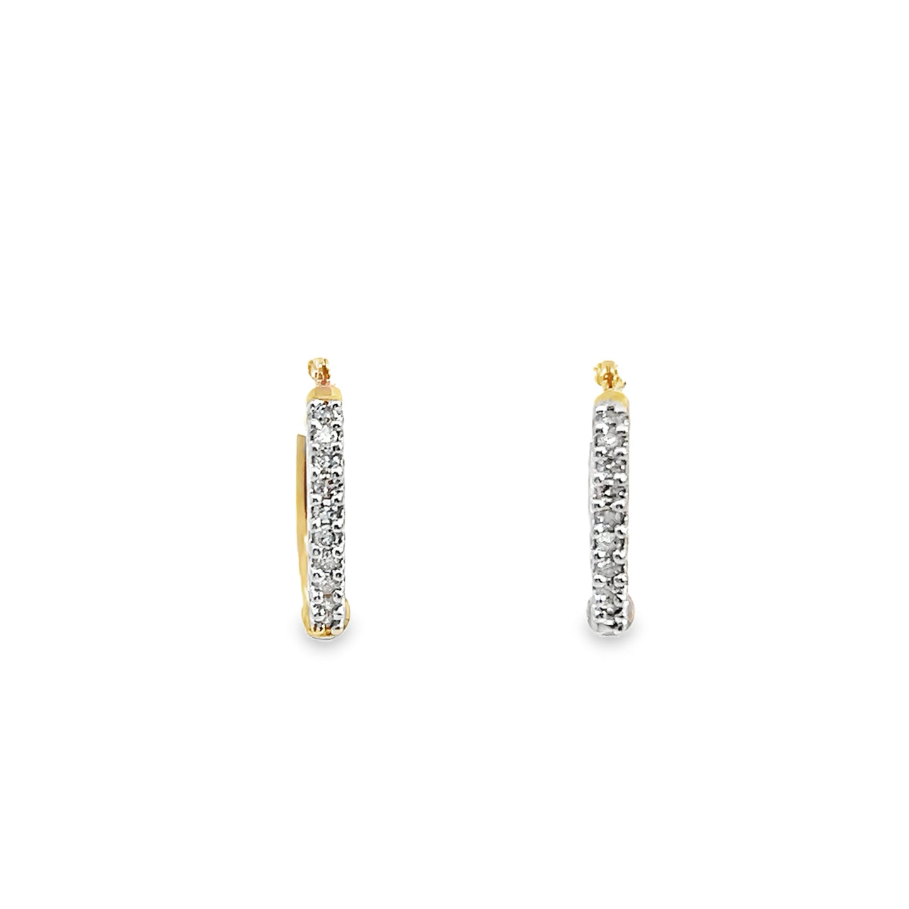 Diamond Hoop Earrings