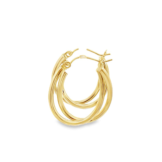 14K Multi-hoop Earrings