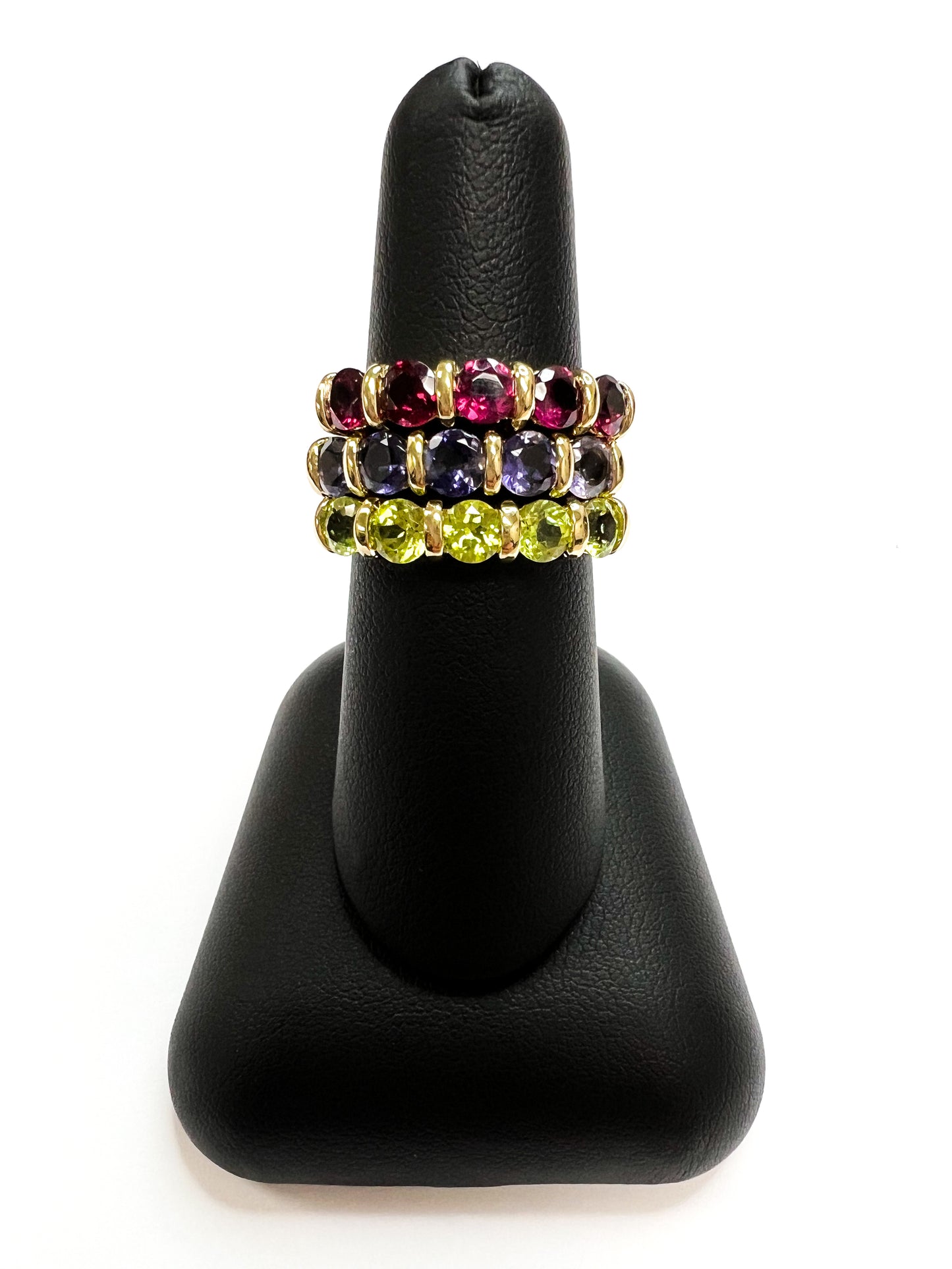 14K Rhodolite Garnet Stackable Ring