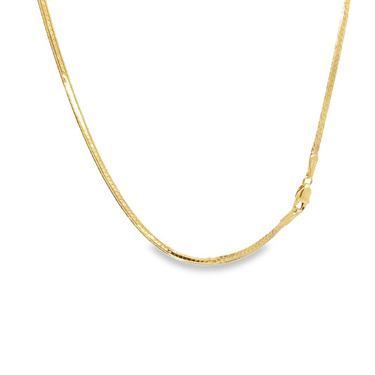 14K 2.1mm Herringbone Chain