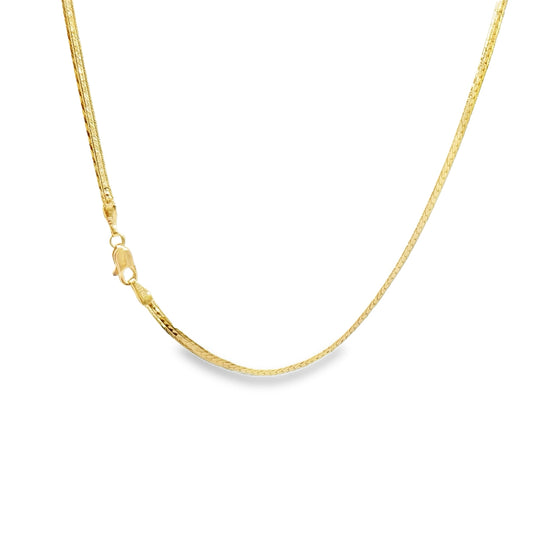 14K 2.1mm Herringbone Chain