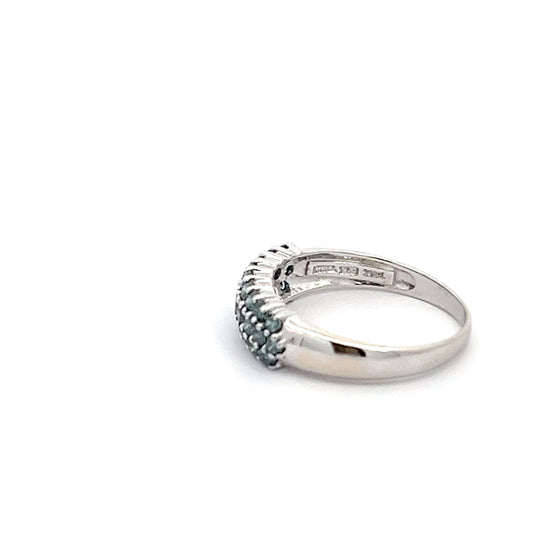 Blue Diamond Cluster Band