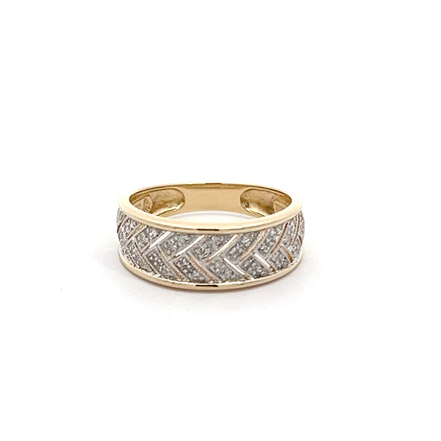 14K Diamond Band