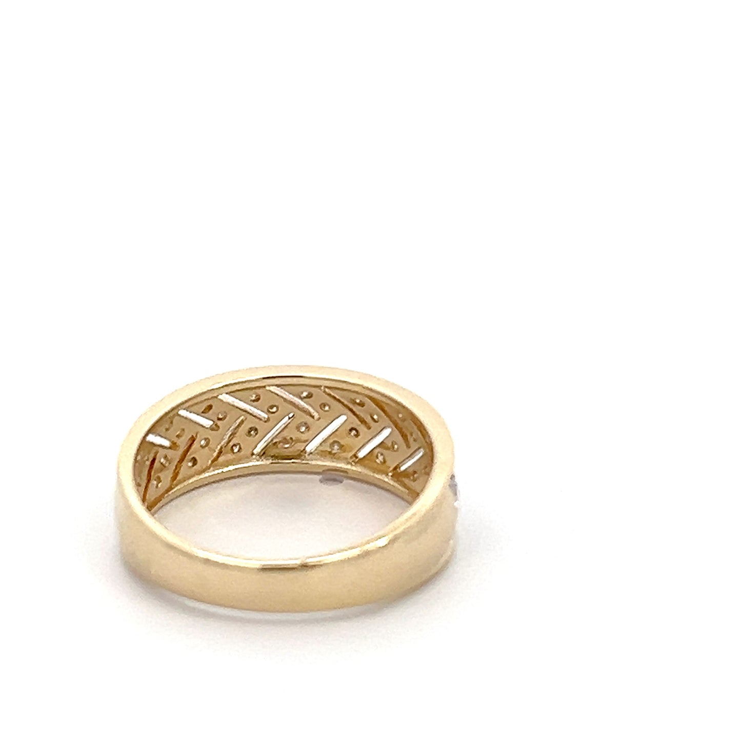 14K Diamond Band
