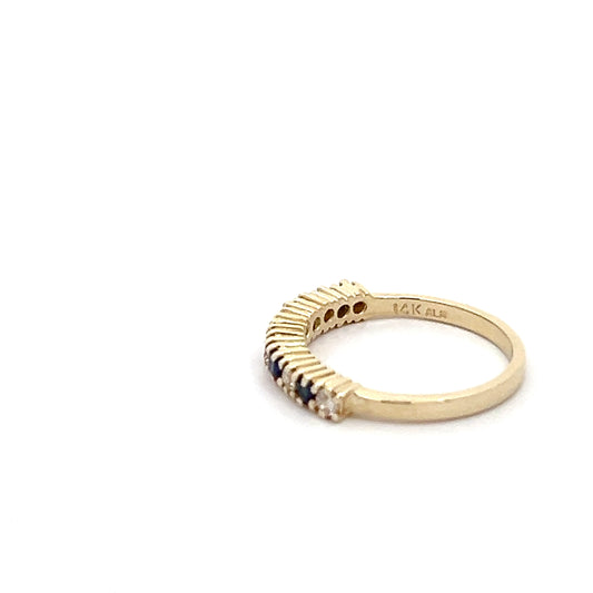 Sapphire & Diamond Band