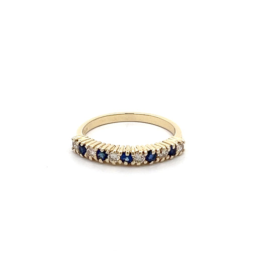 Sapphire & Diamond Band