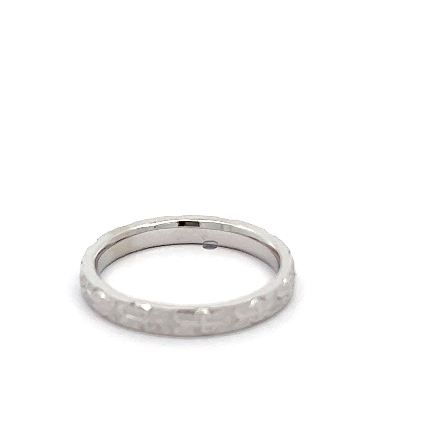14K White Gold Band