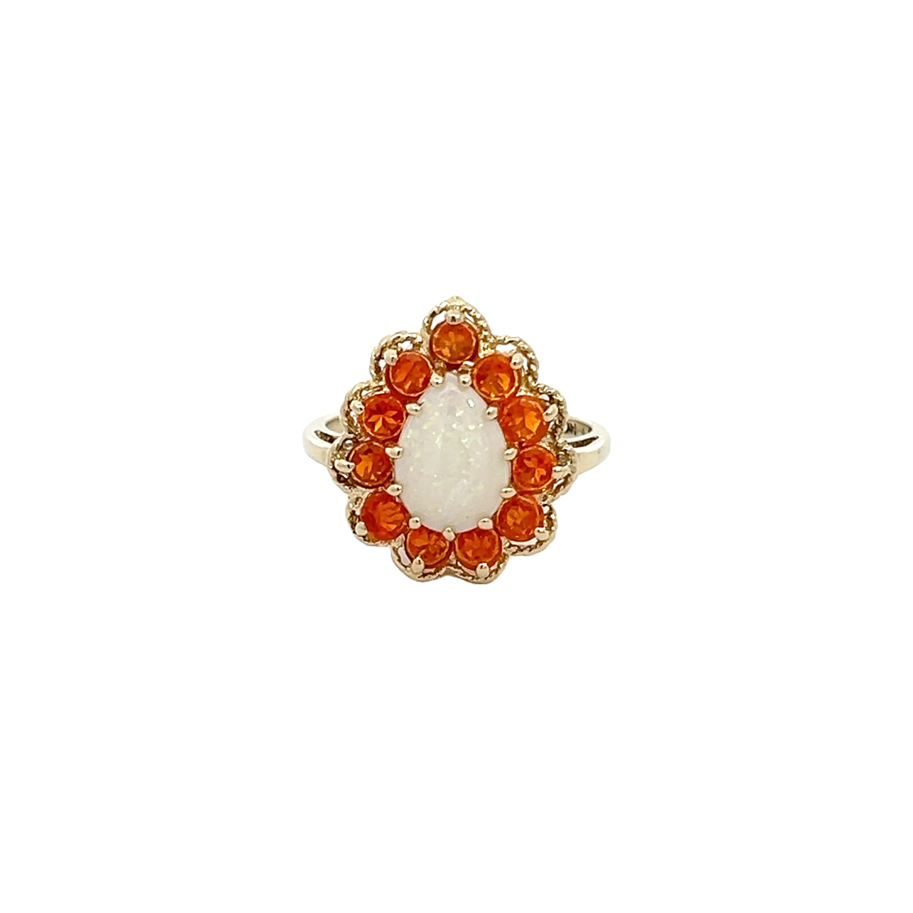 Opal & Citrine Ring