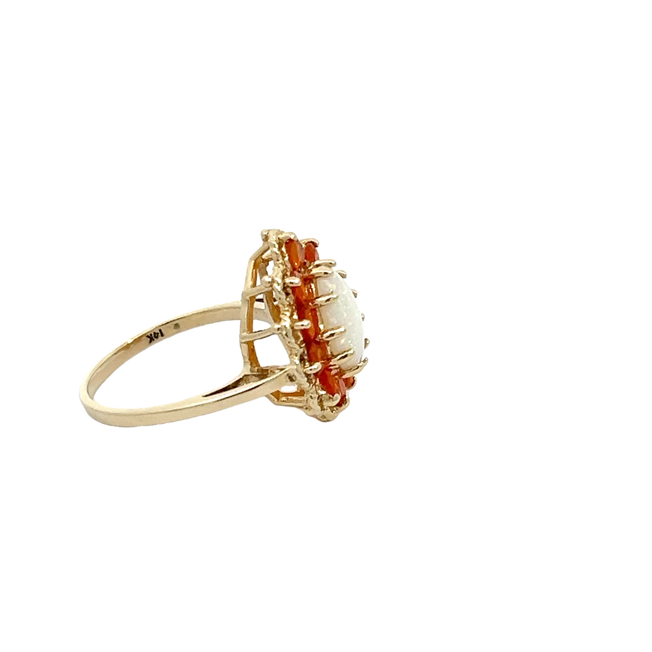 Opal & Citrine Ring