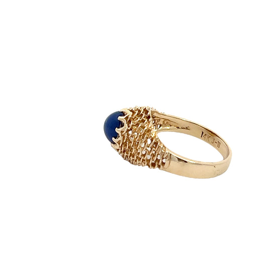 Vintage Blue Sapphire Ring