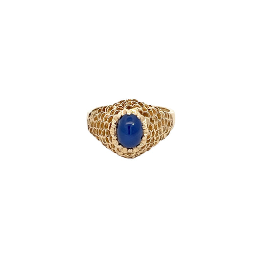Vintage Blue Sapphire Ring