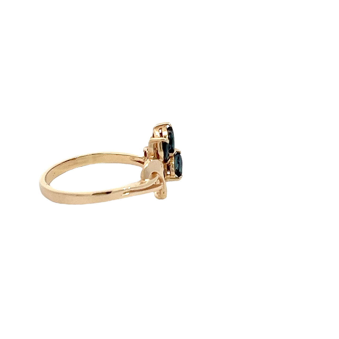 Blue Sapphire & Diamond Ring