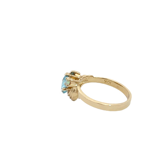Blue Topaz Gemstone Ring