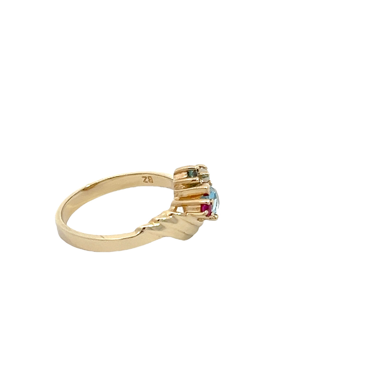 Blue Topaz Gemstone Ring