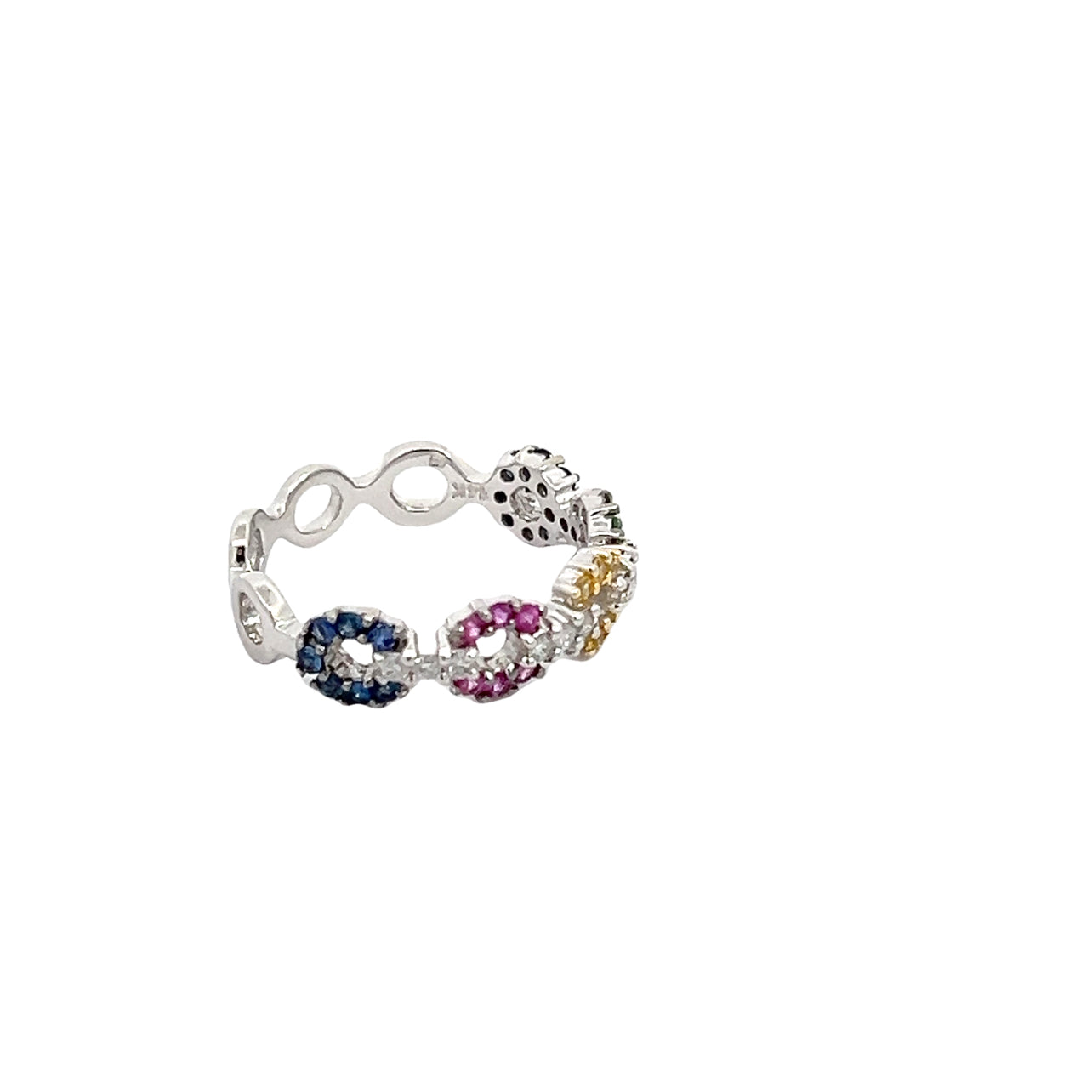 Multicolored Sapphire Ring
